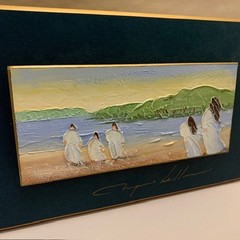 Marquise LeBlanc Canada Artist Art Painting Canadian Textured OOAK Rare Moody