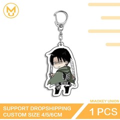 Levi Ackerman Cartoon Anime Figure Edgy Double Sided Acrylic Keychain Anime Gift
