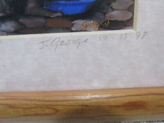 3 J. GEORGE Artist Carribean Culture Pictures-Signed