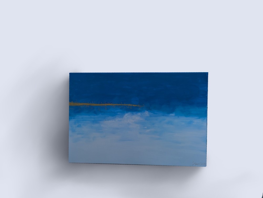 Hand-Painted Minimalistic Painting 24″x36″