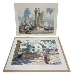 1957 Reproduction Watercolors by Gordan Grant „The Equitable Reminder Calendar“