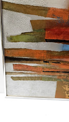 RARE! Original 1975 by Marga Ludwig Mixed Media Art 24″ x 24″ Painting on Board