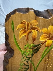 Hand Painted Naked Lillie Lady On Wood Signed ELSPETH OOAK 1/1