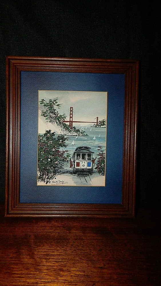 Golden Gate Bridge, San Francisco Bay Original Painting, By Frank Dong, 1993