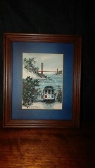 Golden Gate Bridge, San Francisco Bay Original Painting, By Frank Dong, 1993