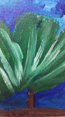 Abstract Oil IMPRESSIONISM Signed Art 4×4 Inch Original Painting Hand Painted S7