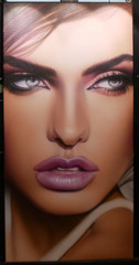 „Rosie“ Original Painting Airbrush Elegant Roses Beauty