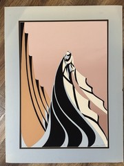 Bill Rabbit Silk Screen “Our Land” 9/55 Vintage