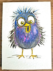 Original ACEO Watercolor Painting OOAK Signed
