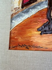 Original Jose Tonito „Pozo Andaluz“ Painting 2010 Signed Cuban American 20×16