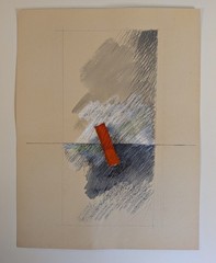 Frederic Walperswyler 1983 Abstract Composition Swiss Expressionist Abex Pastel
