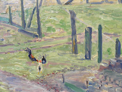 Otto Marx 1887-1962 German art 1912 rural impressionist farm landscape painting