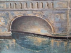 No.: 406 Berlin oil painting artwork 1929 year painting oil painting city river