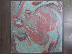 GIFT FOR Origninal abstract artwork Acrylic on canvas painting 12 x 12″ 1 PIECE
