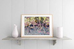 Oil Painting Winter Evening O. Kalenyuk Unframed Original Decor Art nKalen1247