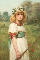 19th Century Pre-Raphaelite Queen Of May Valentine Cameron PRINSEP (1838-1904)
