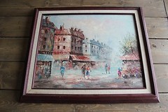 Vintage Rare Carolyn Burnett Painting Framed
