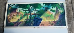 ORIGINAL ASIAN PAINTING-(7 1/2″x17″) RICH COLORS