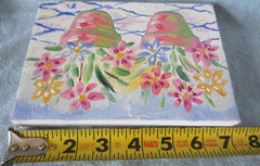 Small Oil Painting 7” x 5” Floral Granny Cottage Core Signed Dated 1997 No Frame