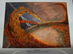 Signed Original ‚Obliteration‘ Framed Acrylic Painting Astronomy Space Solar