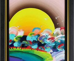 Peter Max Without Borders (Ver. III) Signed 2018 Original Painting on Canvas