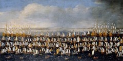 high quality oil painting handpainted on canvas“The Danish invasion fleet 1676″