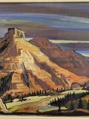 RARE Louie Ewing „Navaho Butte“ Original Gouache Painting & Serigraph Fine Art