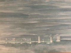 Oil Painting on Wood Panel Oil on Panel Marine Boat Frigate Racing Sea Ocean Art