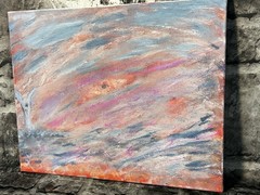 20 X 16 Oil On Canvas OOAK “Heaven And Hell” Artist Thomas Levi