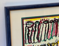 Flo Bernstein Florence Listed Kansas City Artist Art Watercolor Painting Mcm Vtg