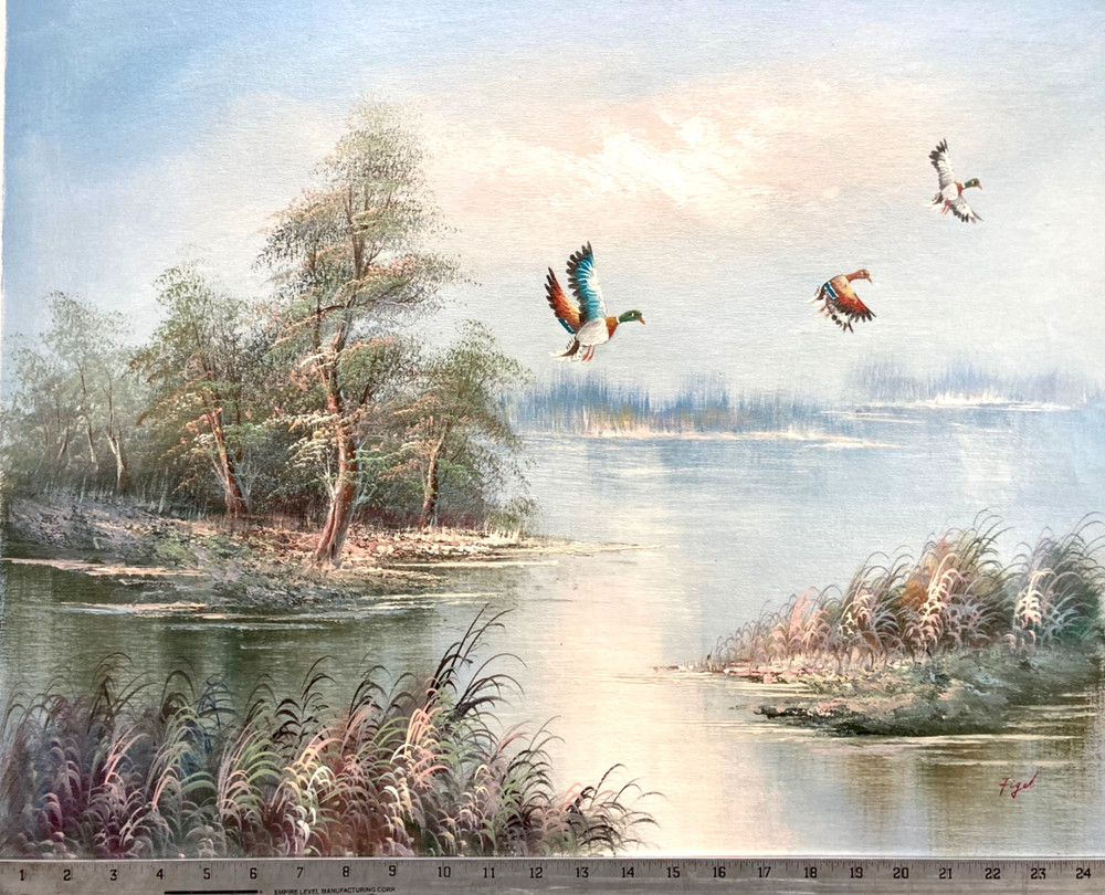 Original Oil Painting – Wood Ducks