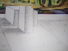 A sketch of the painting of the Palace of Culture in Kyiv . V. Magdachenko