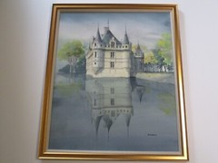 SCHLAEBITZ REALISTIC PAINTING REALISM MANSION ESTATE HOME LANDSCAPE CASTLE LARGE