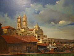 Bill Flynn Oil Painting Church of Santa Prisca Taxco,Mexico February-86