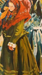 Russian PAINTING. Signed Petr Nemchinov. At the fair. 2013