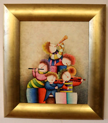 Stylized painting „The Musicians“