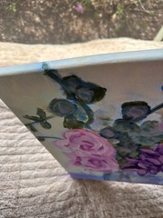 original abstract floral acrylic painting wall art 16 X 20 inches OOAK