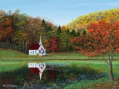 Rippling Waters Campground in West Virginia oil painting original signed framed