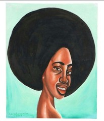 LANRE BURAIMOH Portrait 2009 – African American Art * Oil Painting