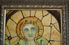 Original Oil Painting “Saint Cecilia Patron of Music 2000’s” 11×14 Hecto Vidal