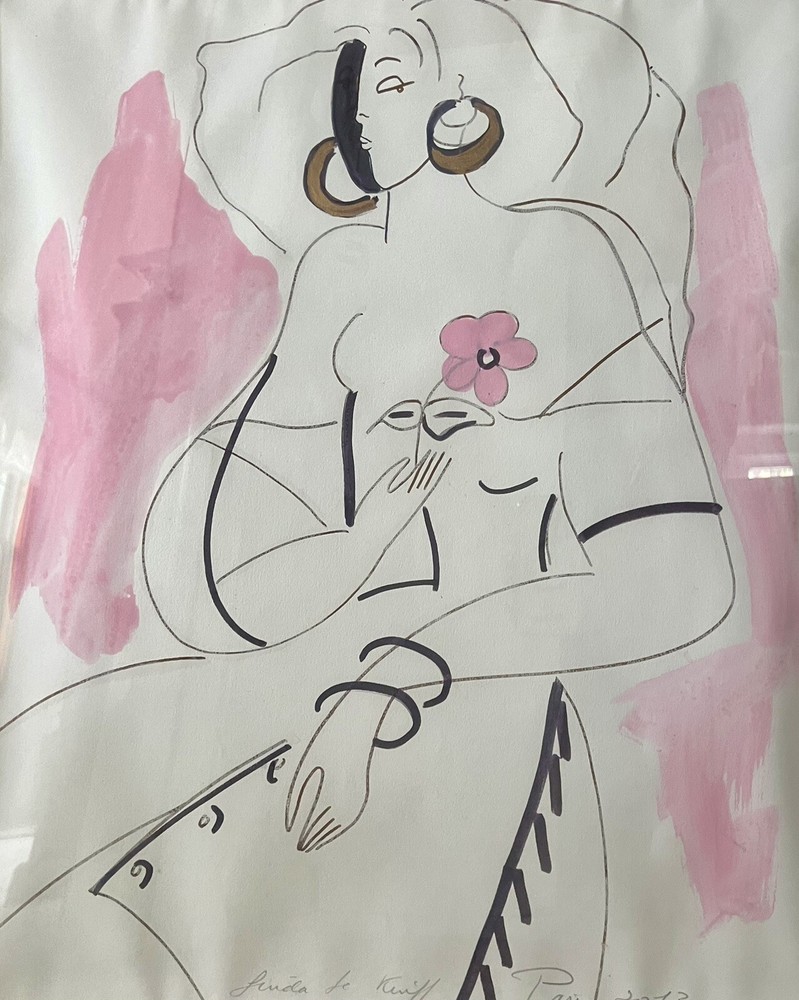 Linda Le Kinff Tchecquie original painting hand signed „Paris 2013“ COA $12,300