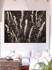 Mark Little original￼, Painting 81” X 62” Extra Large,Abstract,Action￼,PopXL