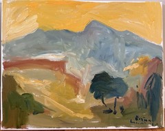 Fauvism Landscape Western Mountain Oil Painting On Canvas 16”x20” Original 2026