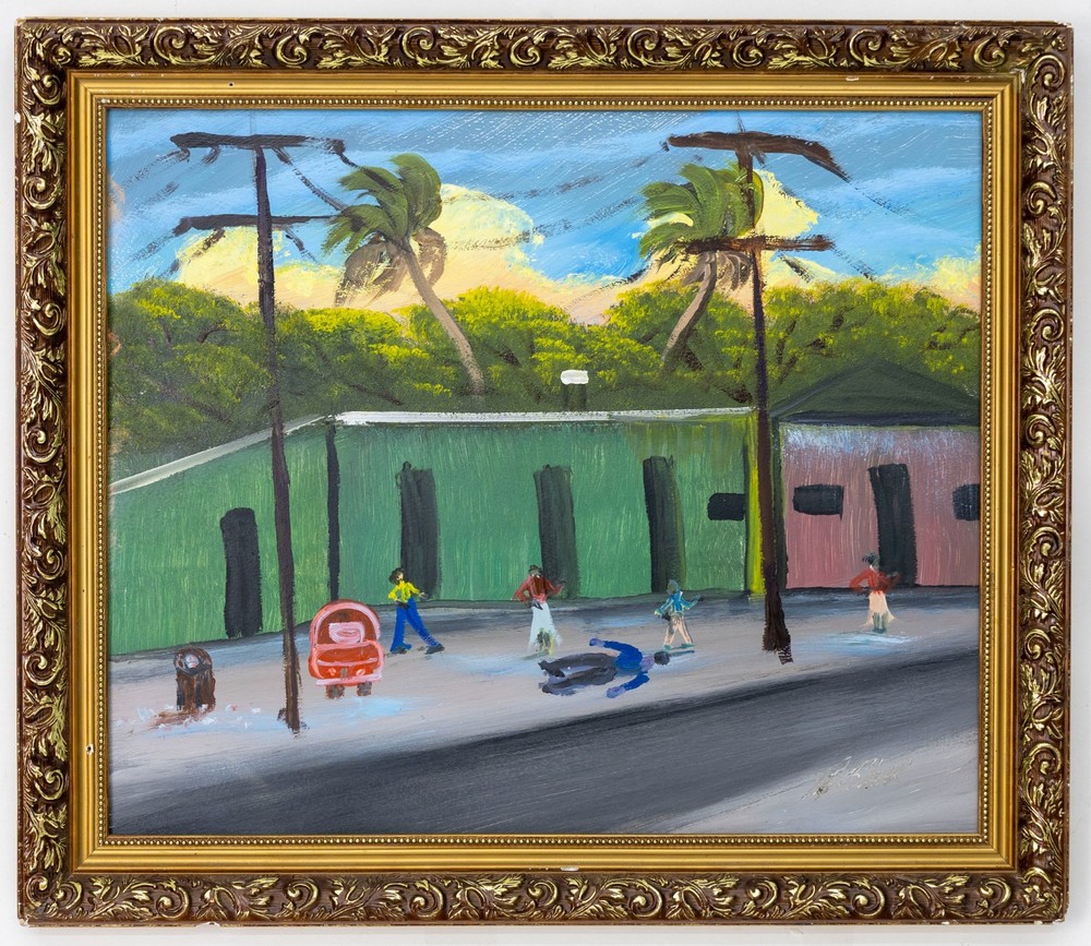 Al Black Florida Highwaymen O/B Painting (dedicated to Alfred Hair)