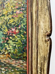 1930’s Impressionist Summer Pool Clarence W. Snyder 1873-1948, listed PA artist