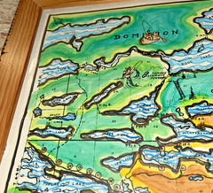 1959 Original MAP – COOK COUNTY MINNESOTA Lakes Adjacent to Canada BILL NEEDHAM