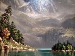 HANS OTTO KRAUS Original Oil Painting of Lake Eibsee. Bavarian Alps. 1960’s
