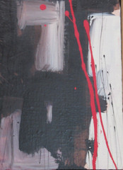 Original Abstract Oil Painting Signed by Robin Gary Wood Freedom Series 1982