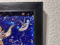 Original Painting on Board in Cartoon Style by Serg Graff „Cosmic Milk“, COA