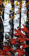 Maya Eventov Flower Acrylic Canvas with ADL090915-07beautiful Custom Framed Art
